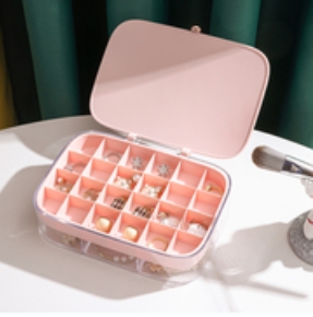 L40-HZ04 Macaron Portable Jewelry Box, Bracelet, Necklace, Jewelry Ring, Gift Box, Earrings, Pearl Jewelry Box Specification image