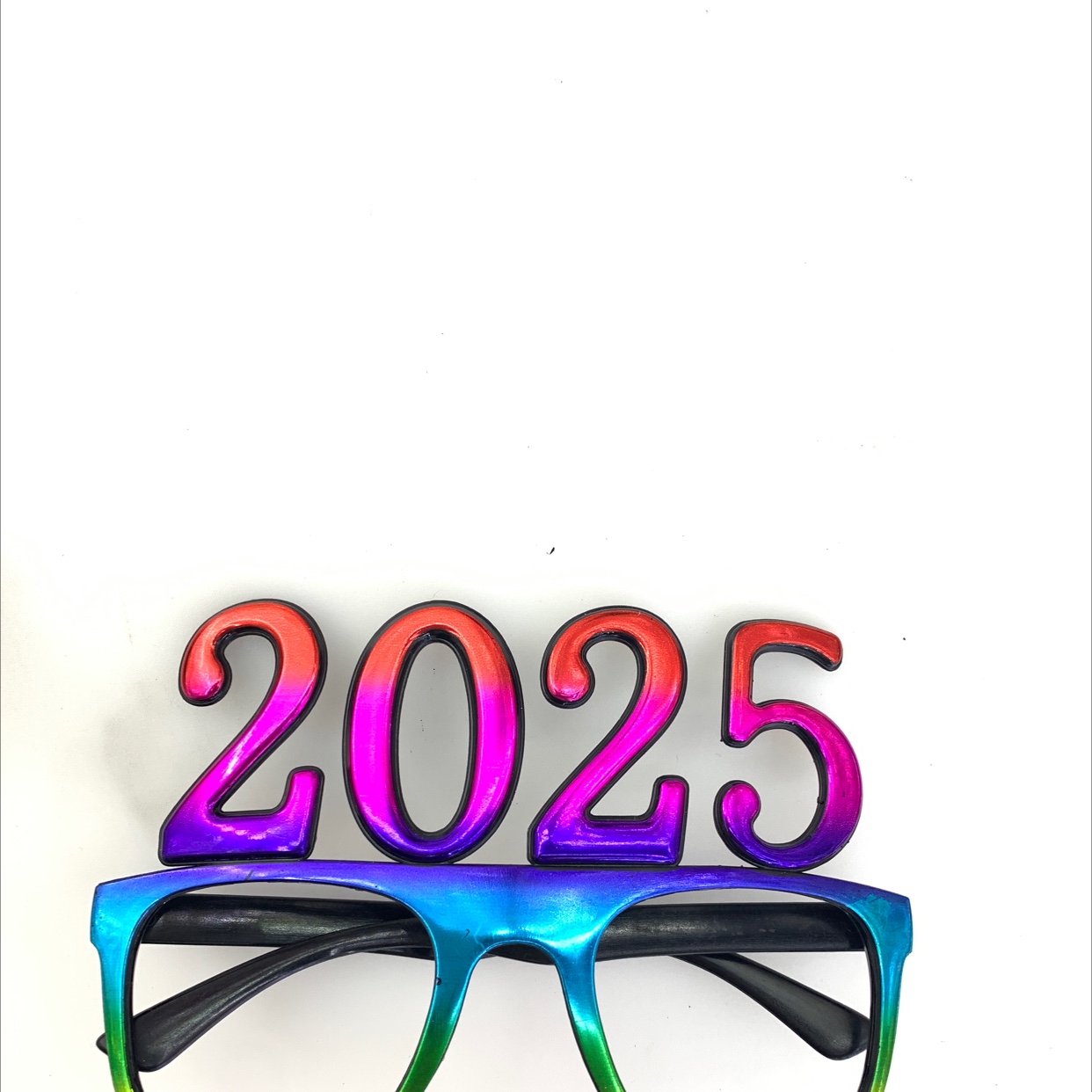 New Year decorative glasses, 2025 glasses detail image 1