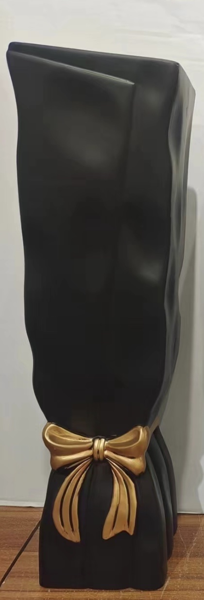 ins奶油风花瓶手捧花束陶瓷摆件客厅电视柜插花餐桌 北欧摆设花瓶详情图2