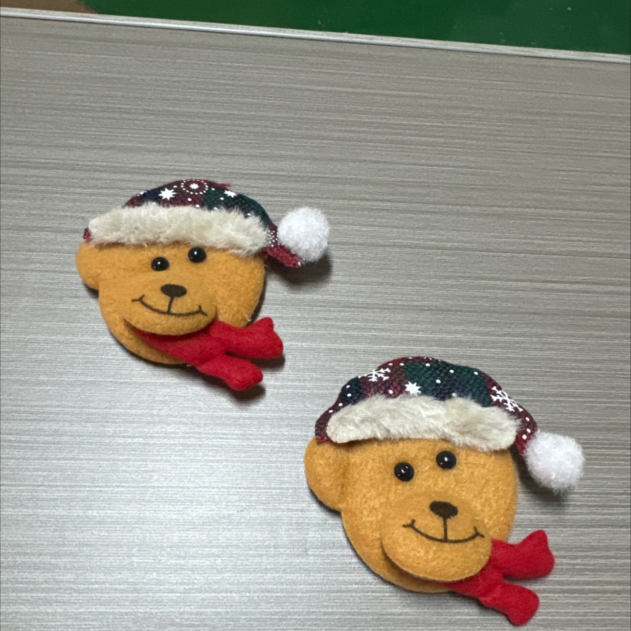 Christmas decoration plush scarf, bear Christmas light string accessories, plush pendant