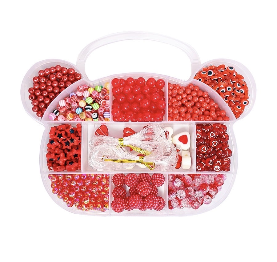 弹珠软陶片拼豆 玻璃珠手工DIY材料包 创意手工制作珠宝配饰