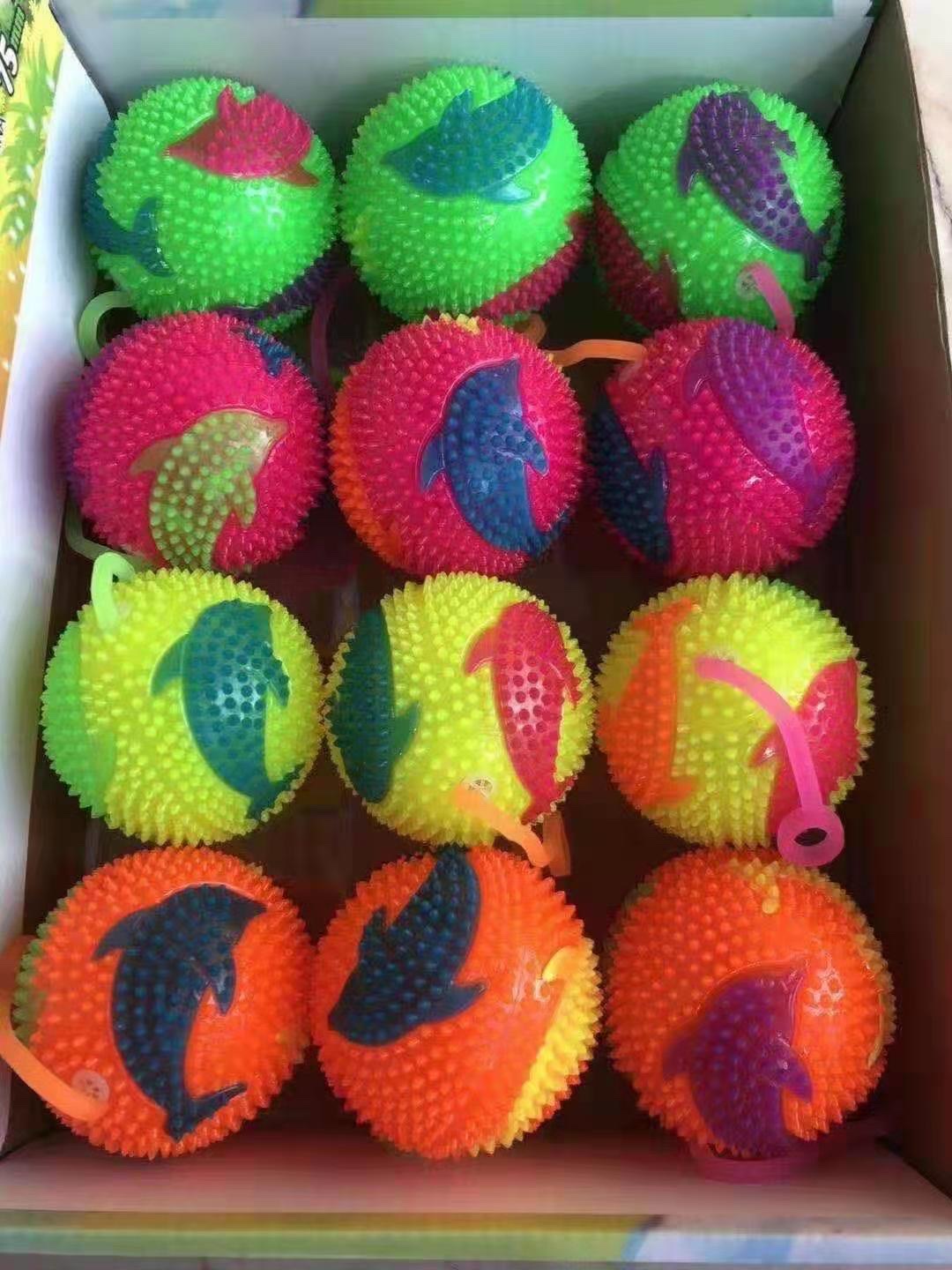 6.5按摩球 哨子球 发光儿童玩具发光玩具地摊摆摊玩具详情图5