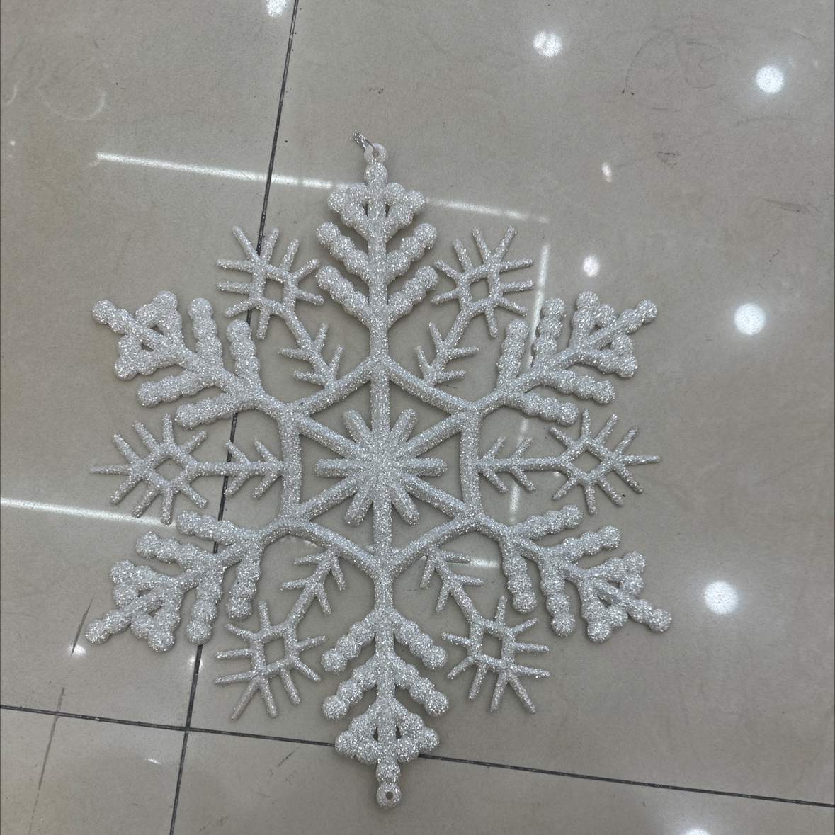 45cm塑料雪花工艺品礼品 仿真水果造型 炫彩灯光璀璨夺目 情景装饰美化家居