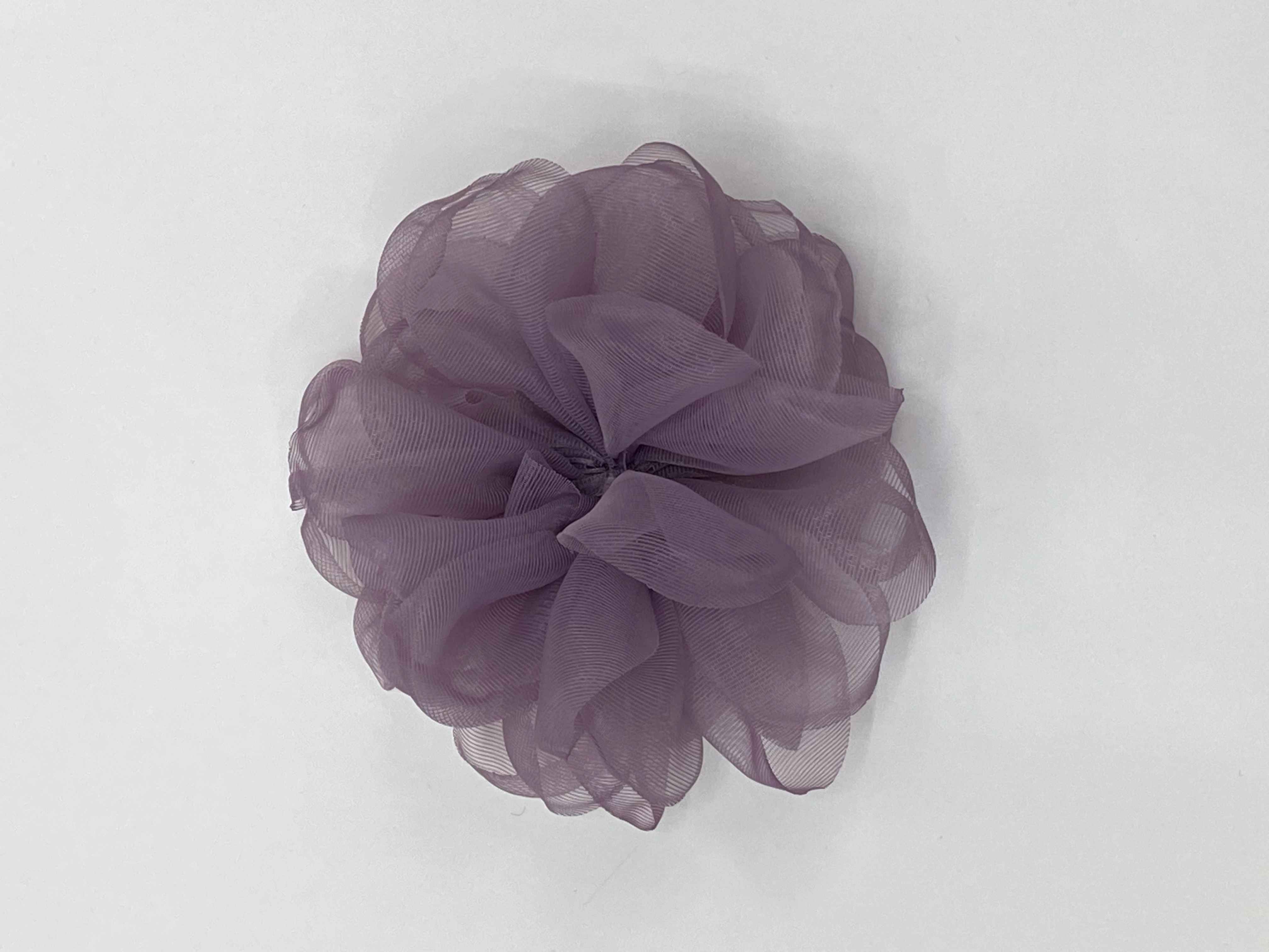 Flat net yarn round large roll flower, the same style as the Internet celebrity detail image 2