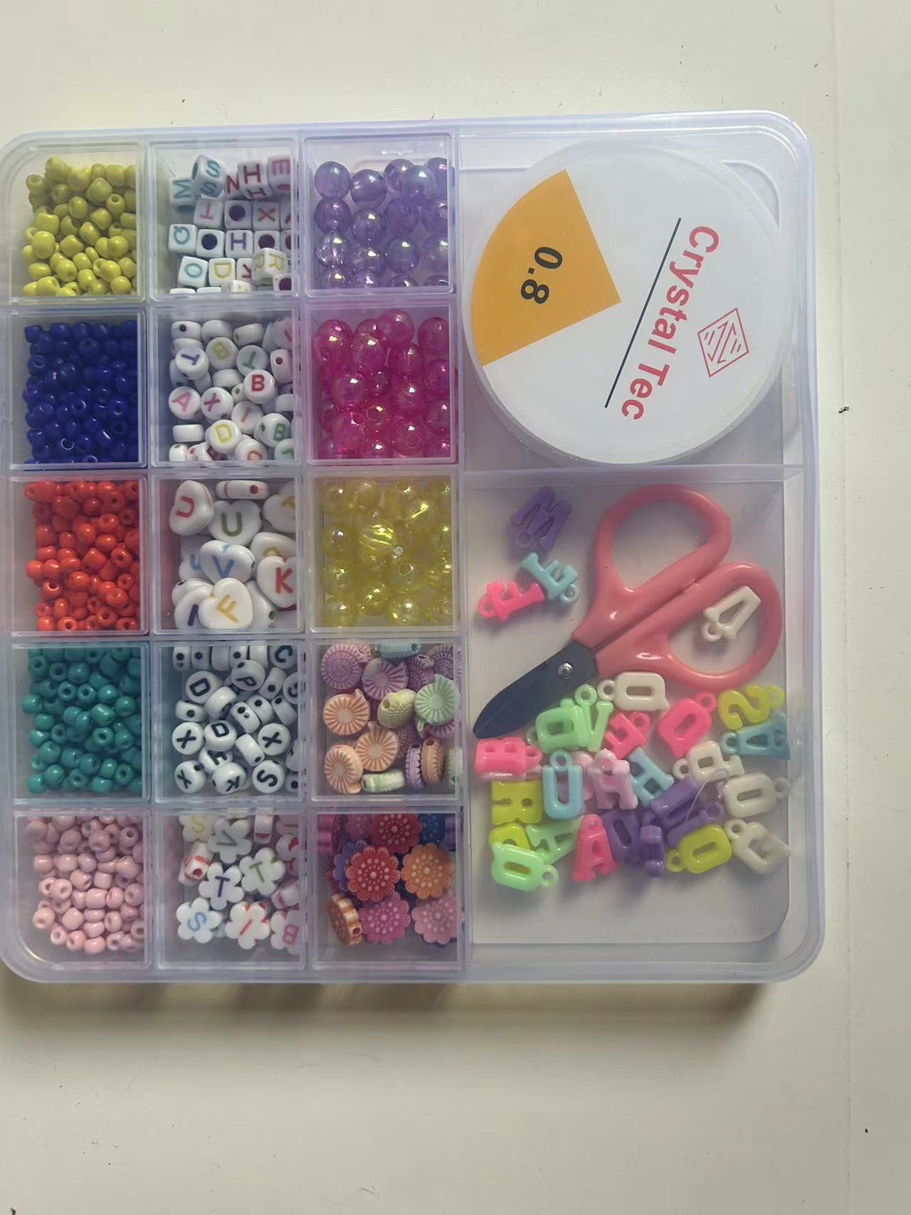 17PP盒DIY串珠，儿童DIY串珠，可爱，时尚，益智类玩具