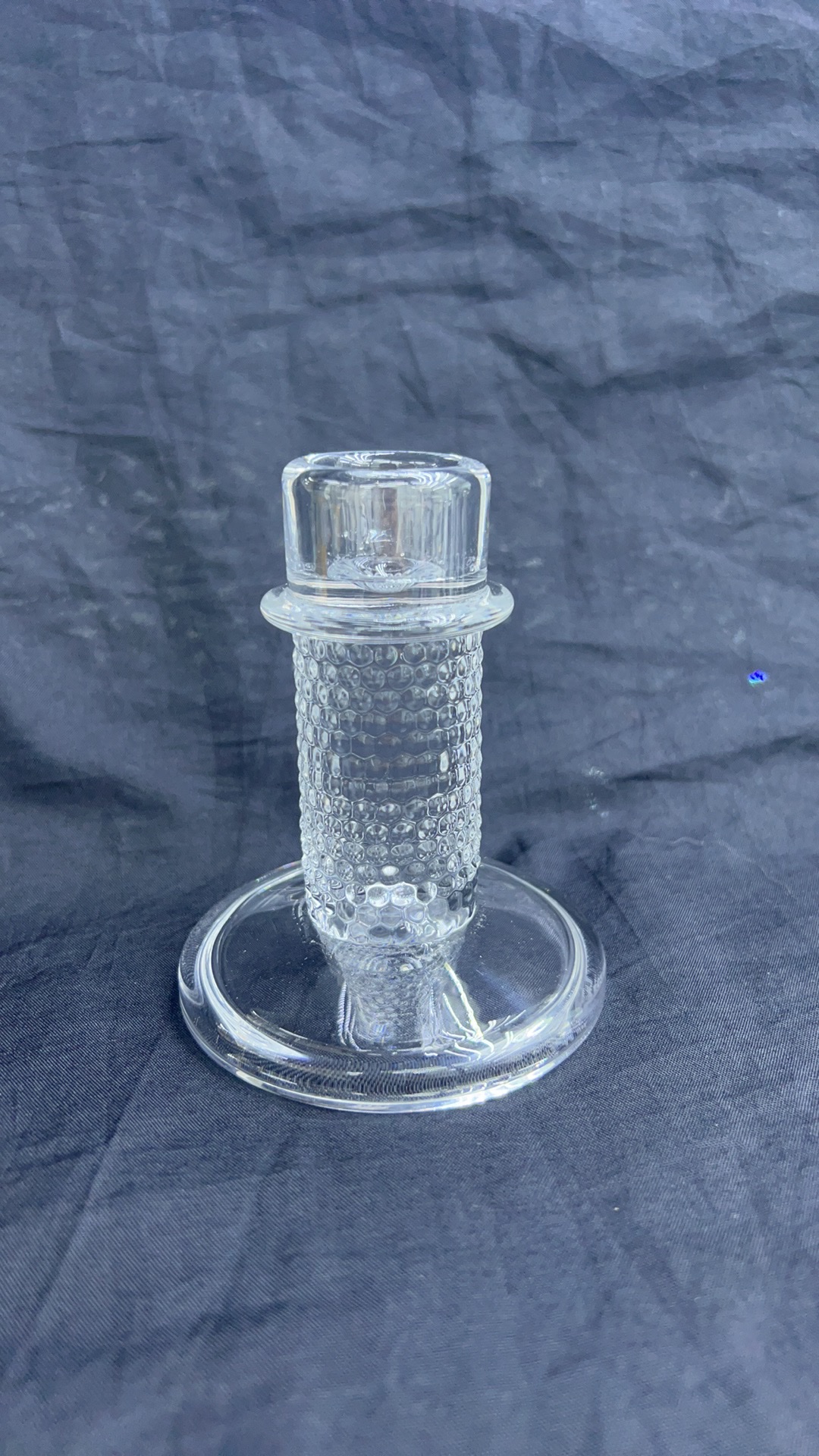 European-style simple glass candlestick, wedding candle, long pole candlestick Specification image