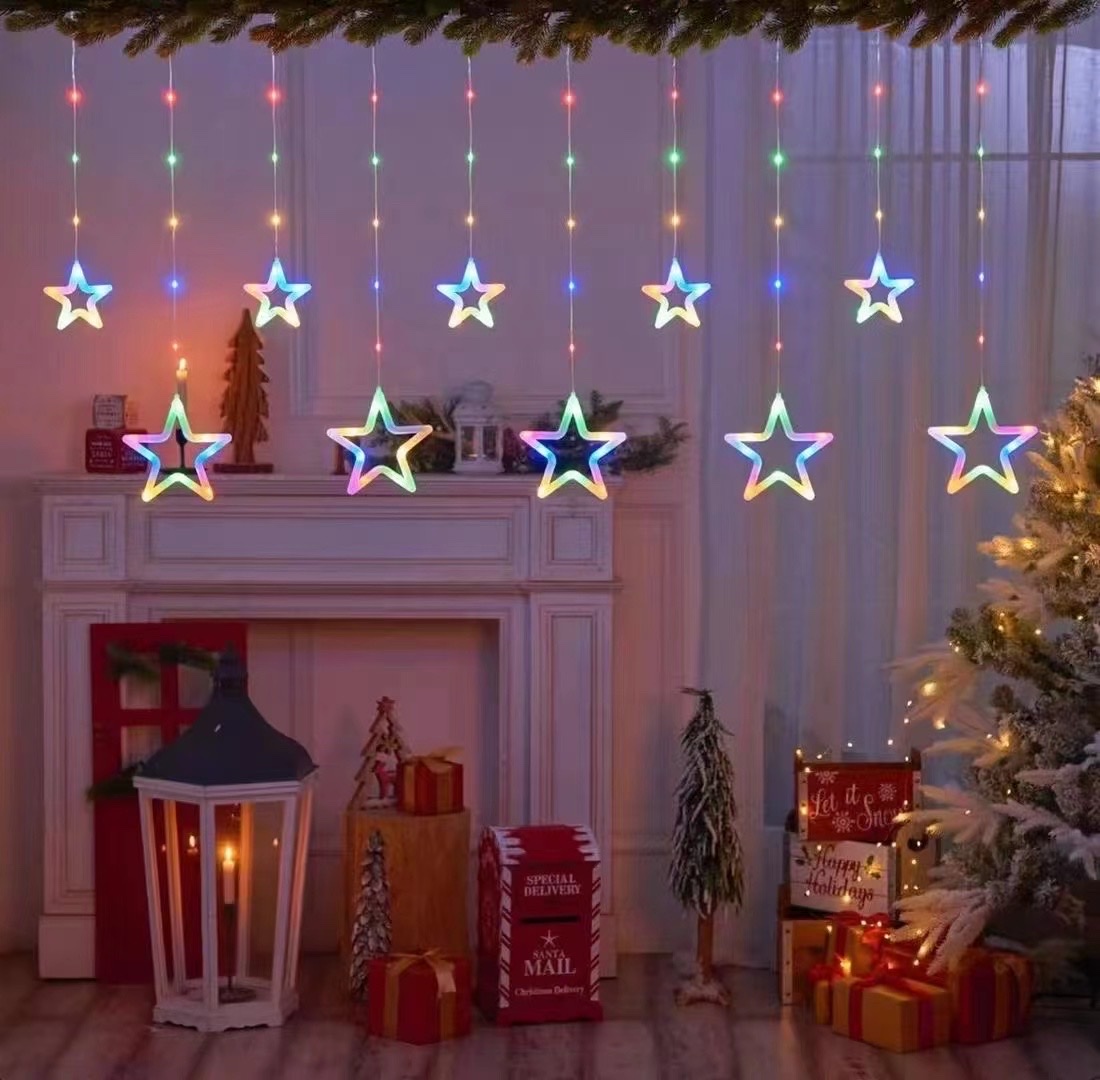 室内彩灯照明灯串 多种造型装饰 夜晚炫彩照明装饰 美观耐用环保灯串 室内窗帘搭配led灯串详情图3