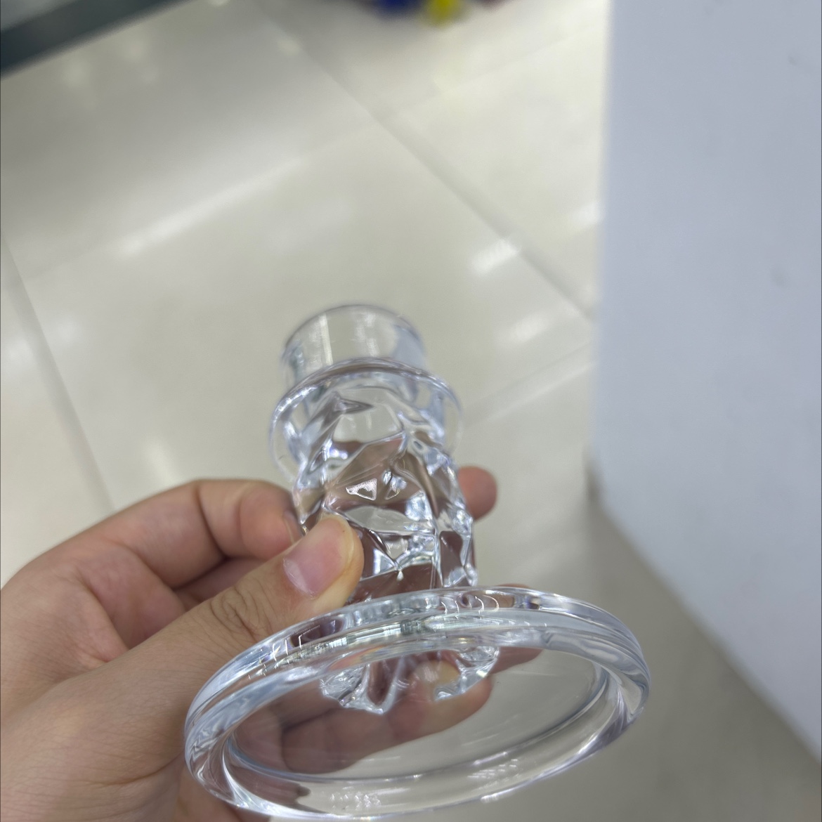 European-style simple glass candlesticks, wedding candles, long-pole candlesticks, candlelight dinner glass candlesticks Specification image