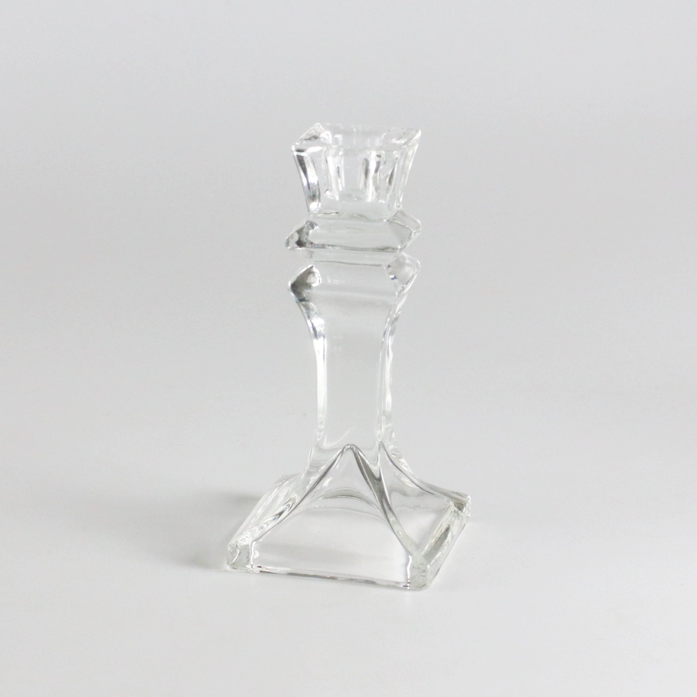 Crystal candlestick decoration, Nordic romantic and light luxury candlelight dinner prop, living room home floor-standing wedding small candlestick