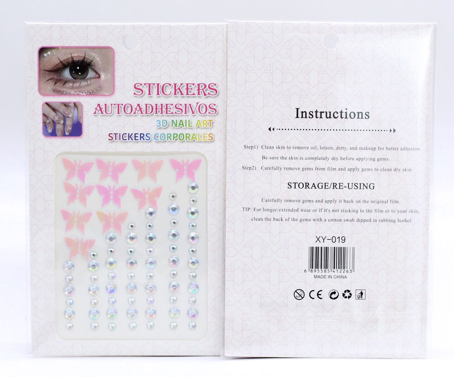 XY-019手帐贴纸卡通贴纸套装 眉心贴材料包 手账胶带DIY装饰贴纸 创意文具贴纸礼品包装详情图4