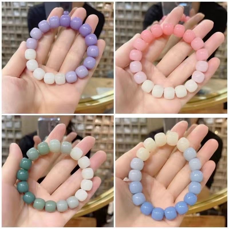 菩提手串渐变色手串女绕指柔文玩仿菩提子解压手串盘玩手链手串