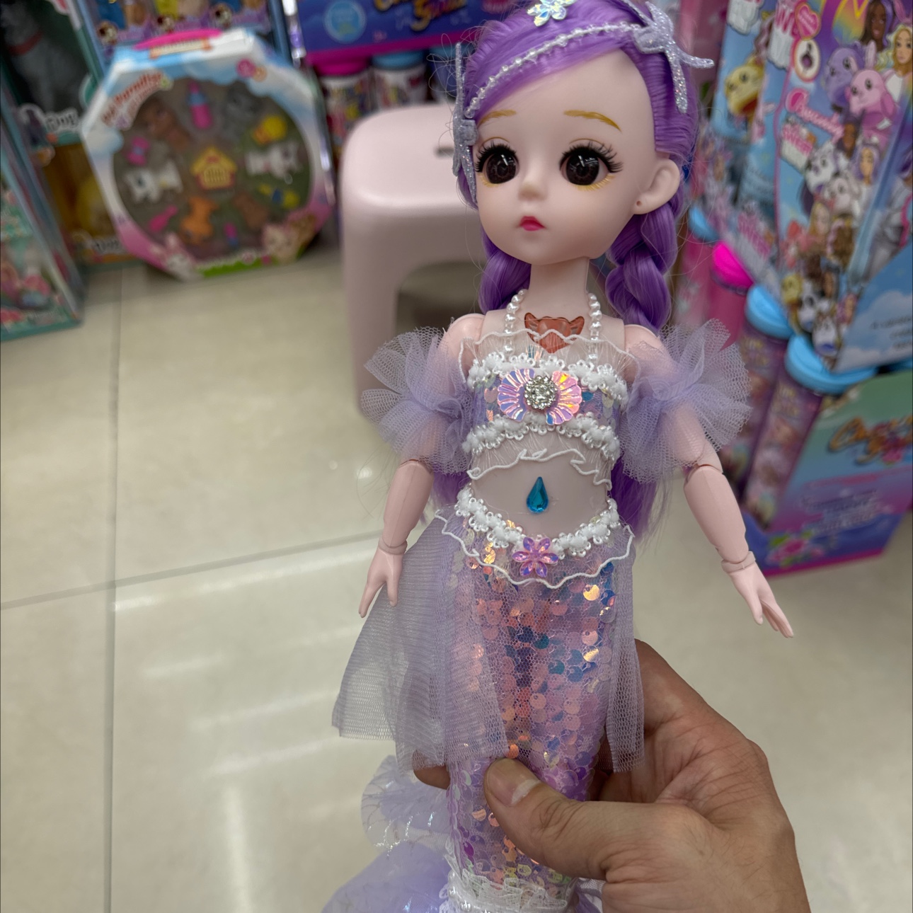 芭比娃娃玩具石膏娃娃飞天娃娃系列 精致可爱女孩心爱的玩伴 适合收藏与游戏