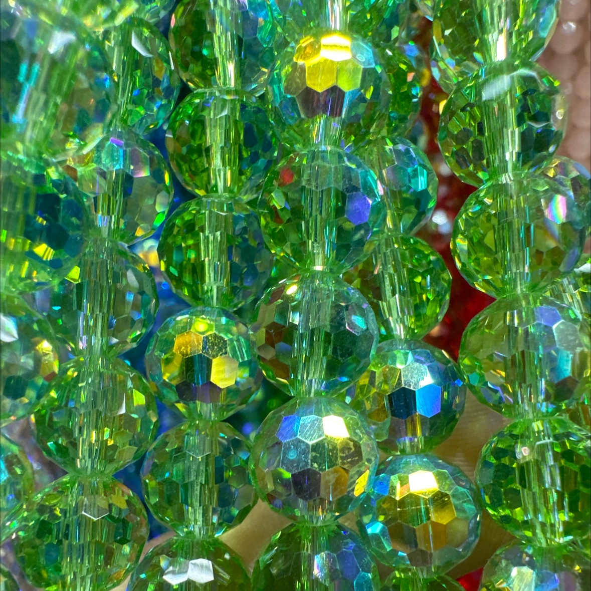 10厘水晶玻璃时尚百搭韩版潮流订制系列产品，搭配手链项链吊坠挂件饰品批发市场