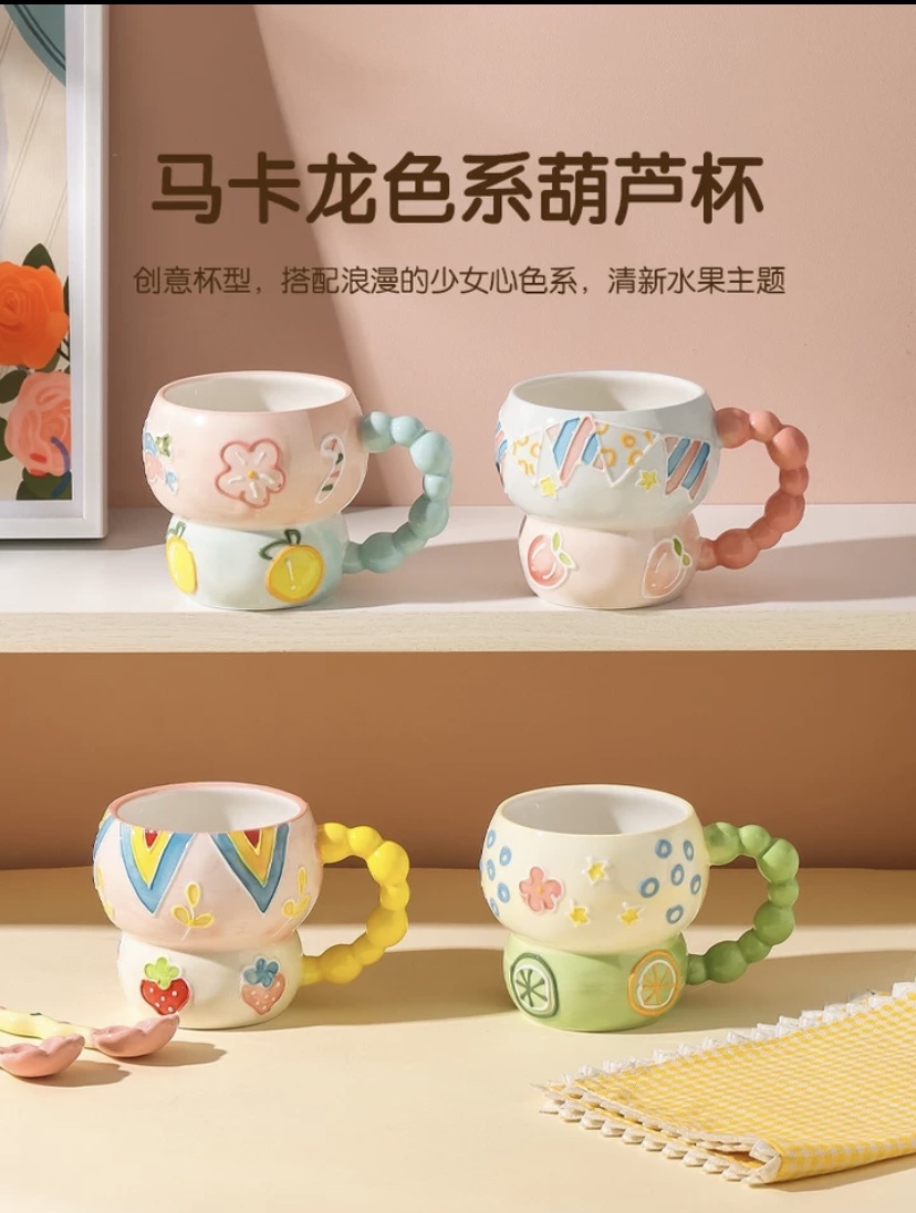 创意马克杯家用小众设计感陶瓷水杯高颜值早餐杯牛奶杯咖啡杯子马克杯详情图2