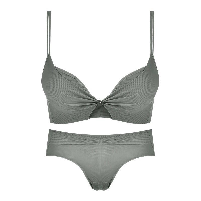 Olivia's Night Frameless adjustable bra with a small breast and a thickened design, a women's frameless bra for autumn and winter, single piece
