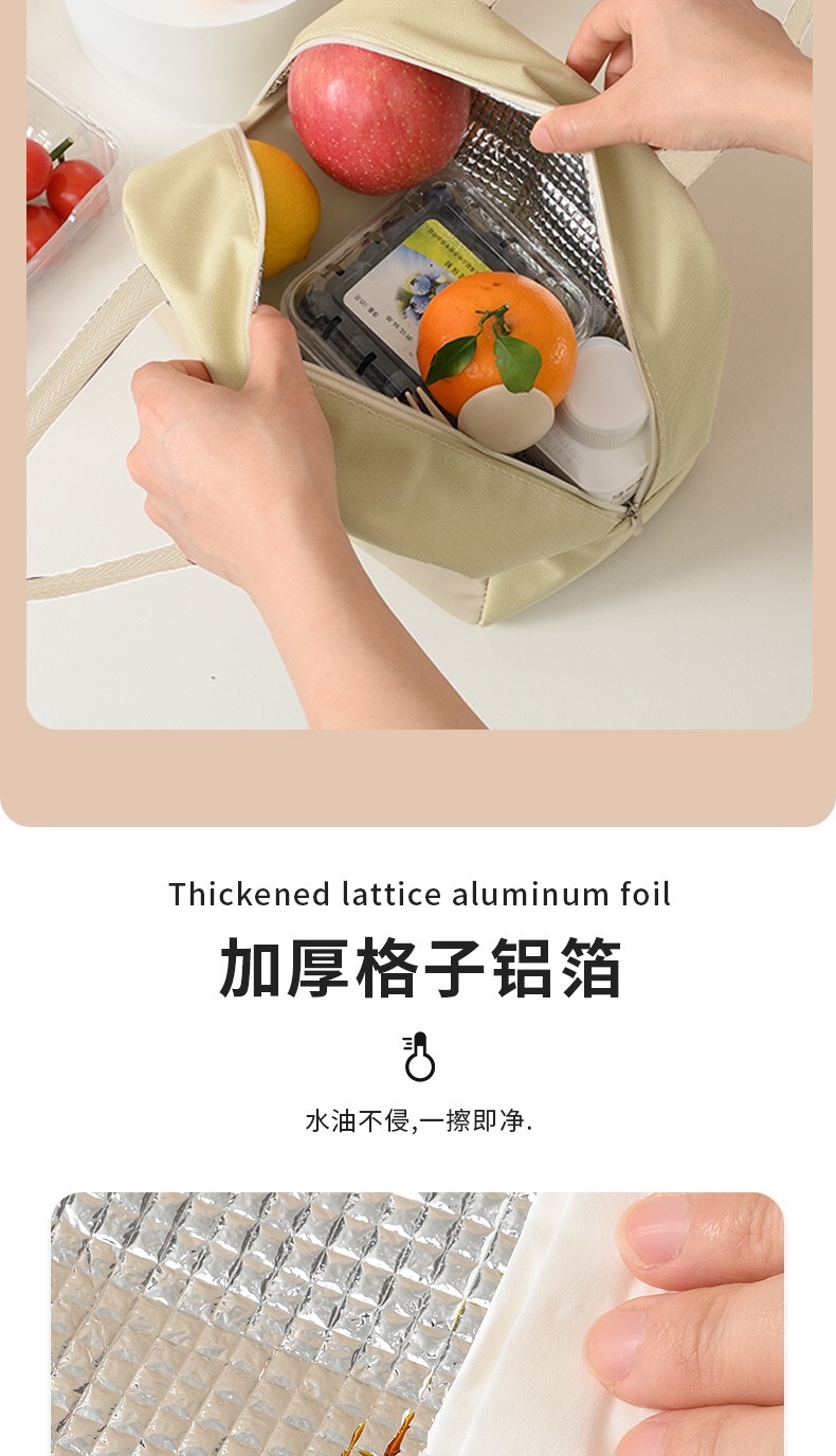 现货新款手提便当包卡通保温袋铝箔午餐包学生便当袋保温饭盒袋详情图4