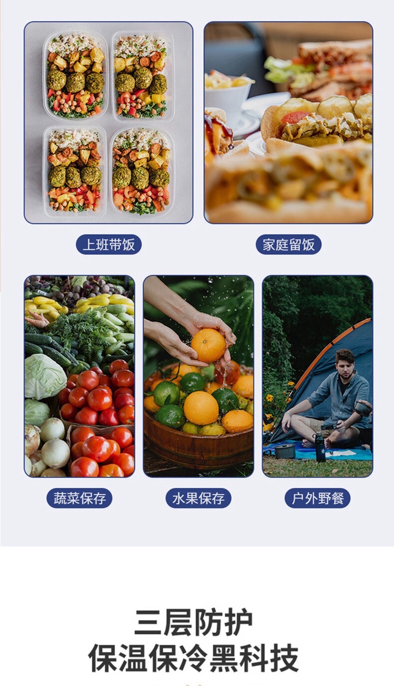 现货新款手提便当包卡通保温袋铝箔午餐包学生便当袋保温饭盒袋详情图7