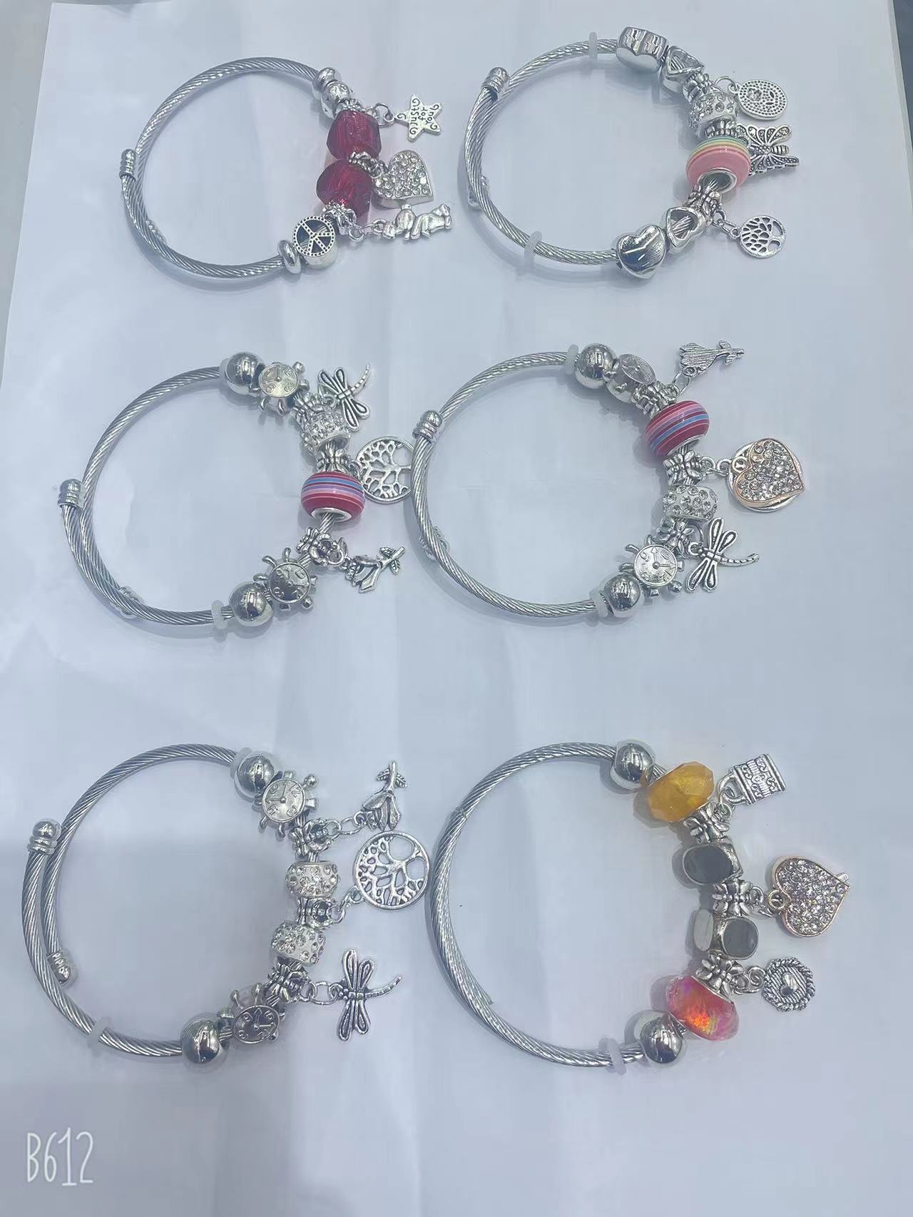 不锈钢潘多拉手链，合金挂件，款式新颖时尚潮流，欢迎选购详情图2