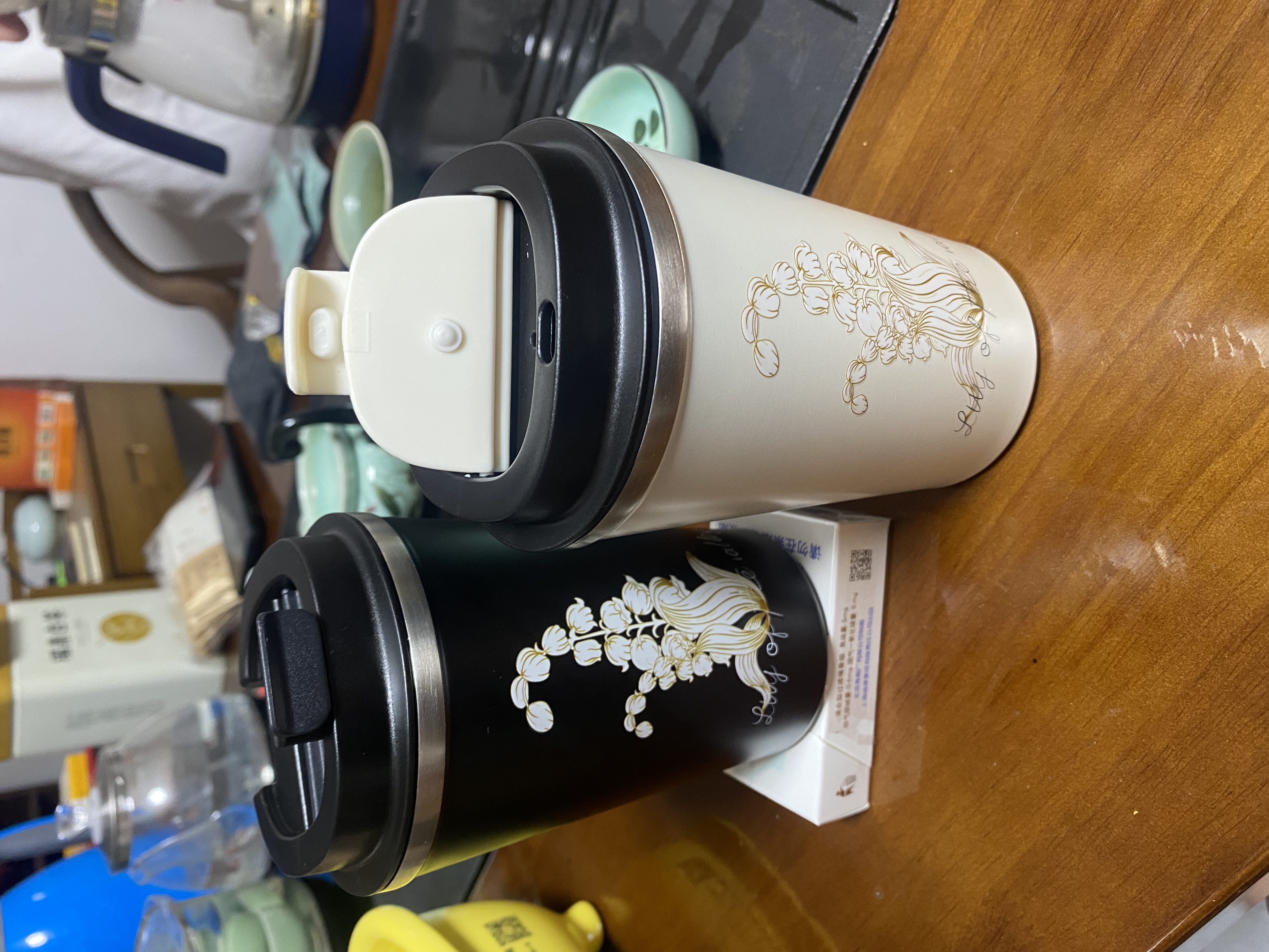 铃兰七号保温杯陶瓷内胆咖啡杯内喷陶瓷水杯不锈钢杯子详情图2