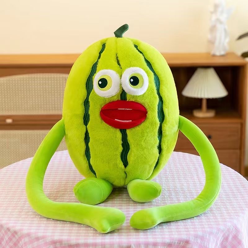 搞怪西瓜🍉 2024 新款卡通异形靠枕 抱枕搞怪玩具抱枕舒适耐用
