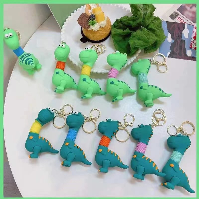 恐龙弹簧挂件图