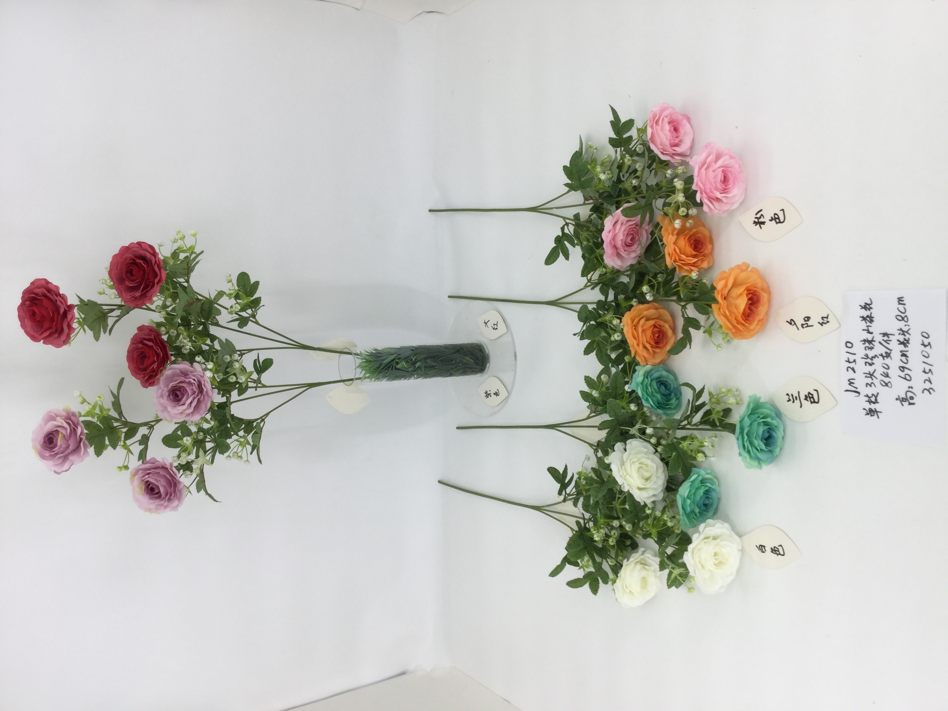 JM2596-10头韩式香兰菊韩式舒心菊仿真花花篮装饰品假花塑料绢花尤加利家居咖啡厅装饰用品小清新风格装饰配件仿真花详情图9