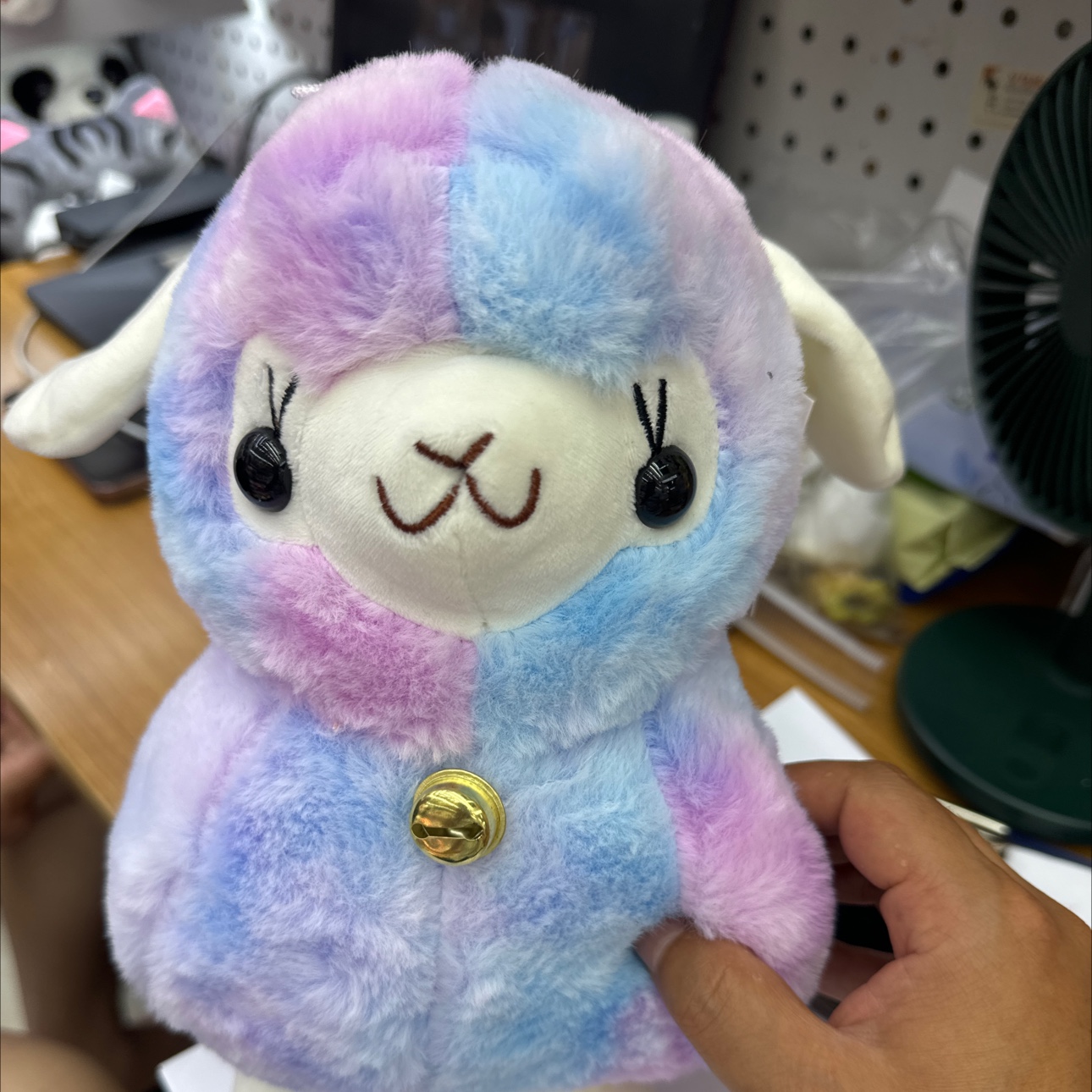 动物系列彩色双色羊驼毛绒玩具公仔娃娃