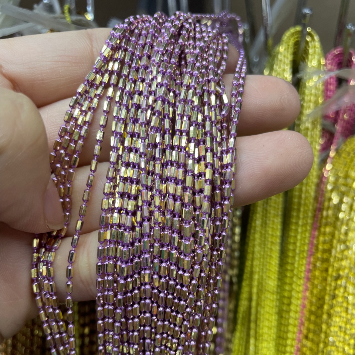 1.5Dc salchicha color DIY beading zapatos accesorios borlas cadena de color Specification image