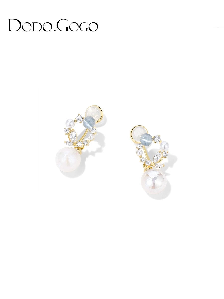 和田玉流苏吊坠饰品 男士2020个性耳钉 925银饰耳环 精致时尚耳饰品 玉石吊坠新款上市细节图