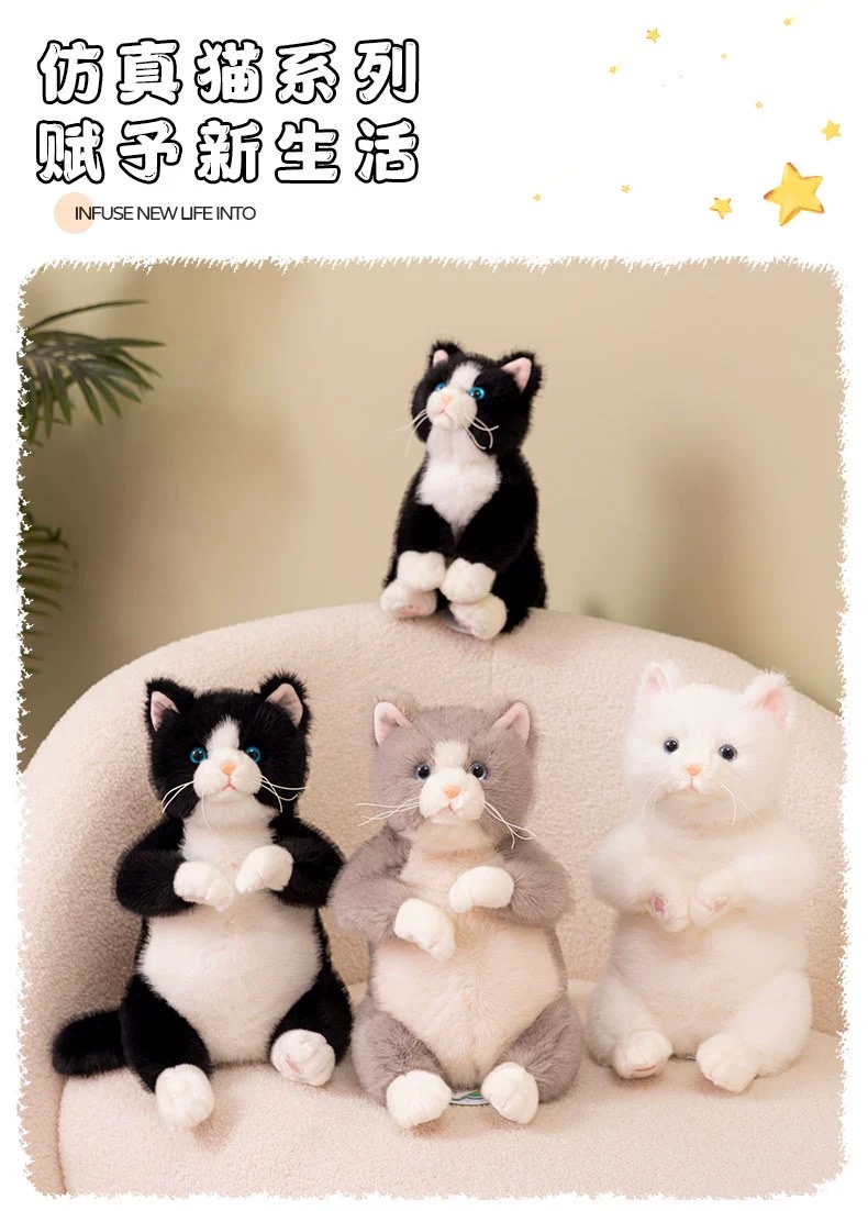 A 35cm sitting simulation cat details Picture