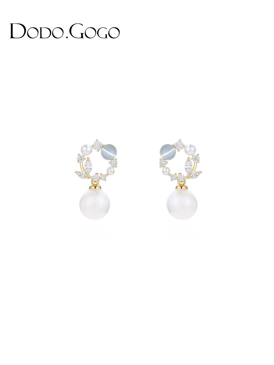 和田玉流苏吊坠饰品 男士2020个性耳钉 925银饰耳环 精致时尚耳饰品 玉石吊坠新款上市