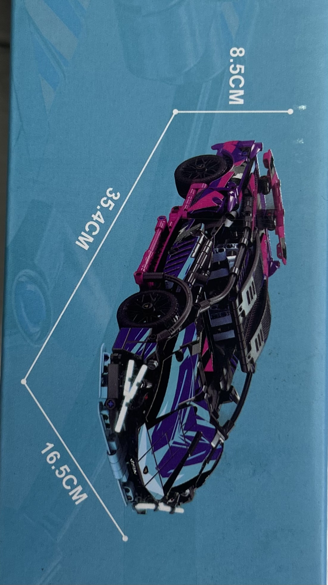 益智拼装车 1:14 单款片数1280pcs产品图