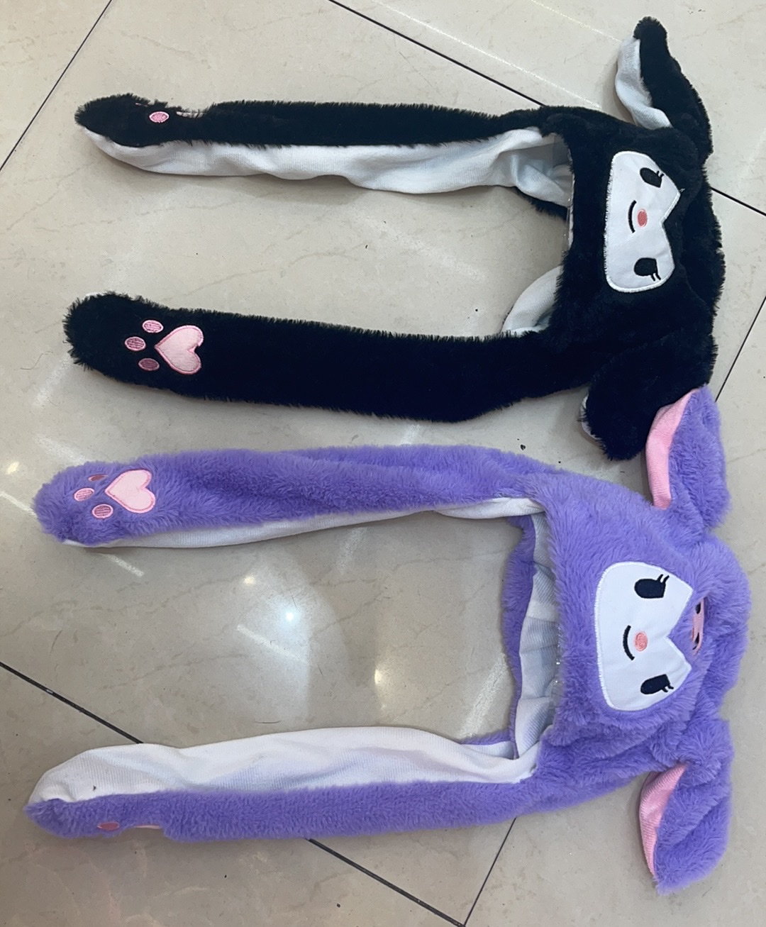 Kuromi plush toy with a popular hat on the Internet