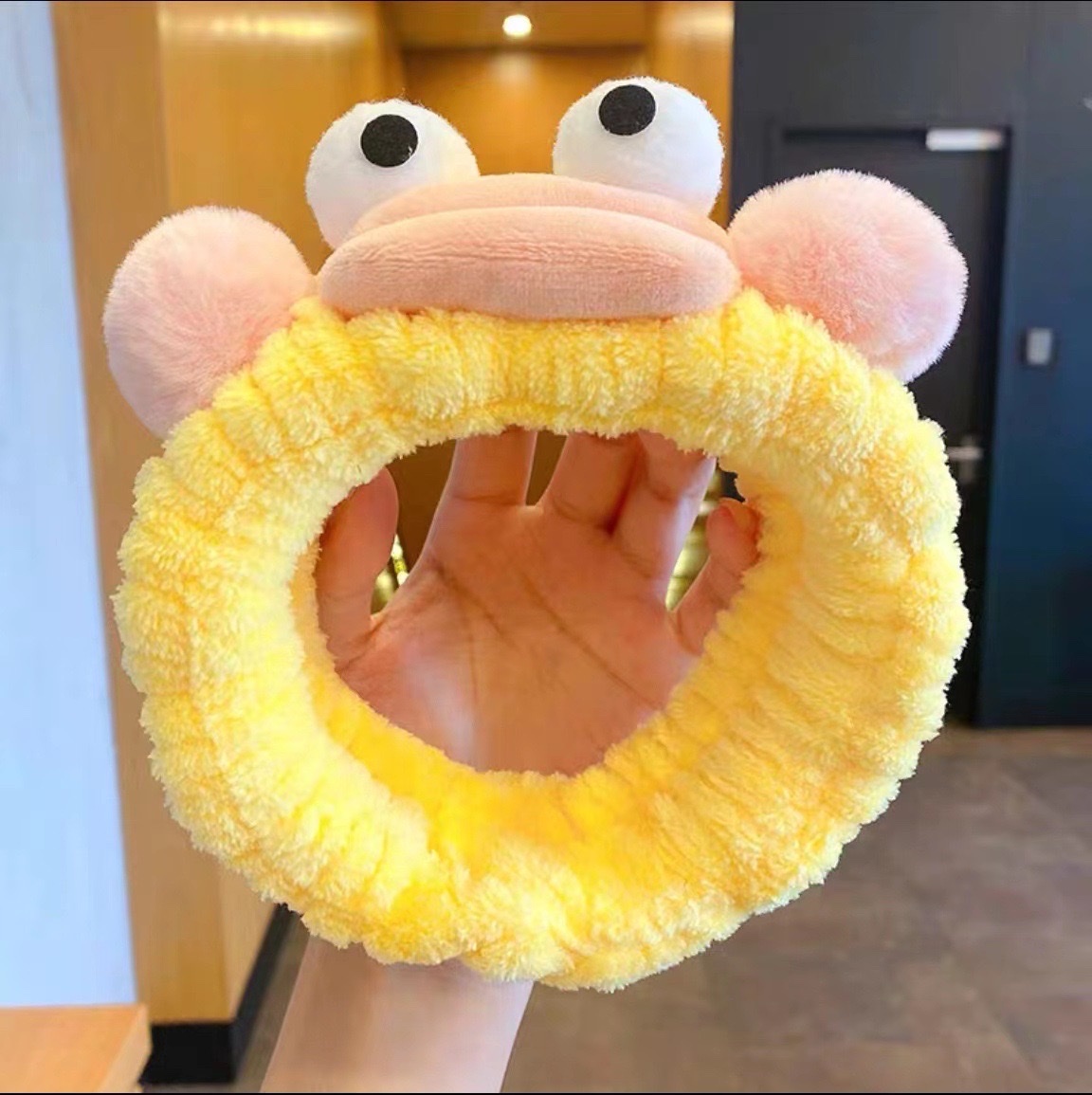 搞怪可爱风香肠嘴发带卡通日韩洗脸发带批发网红可爱大眼毛球头带 发带头巾欧美洗脸发带详情图5