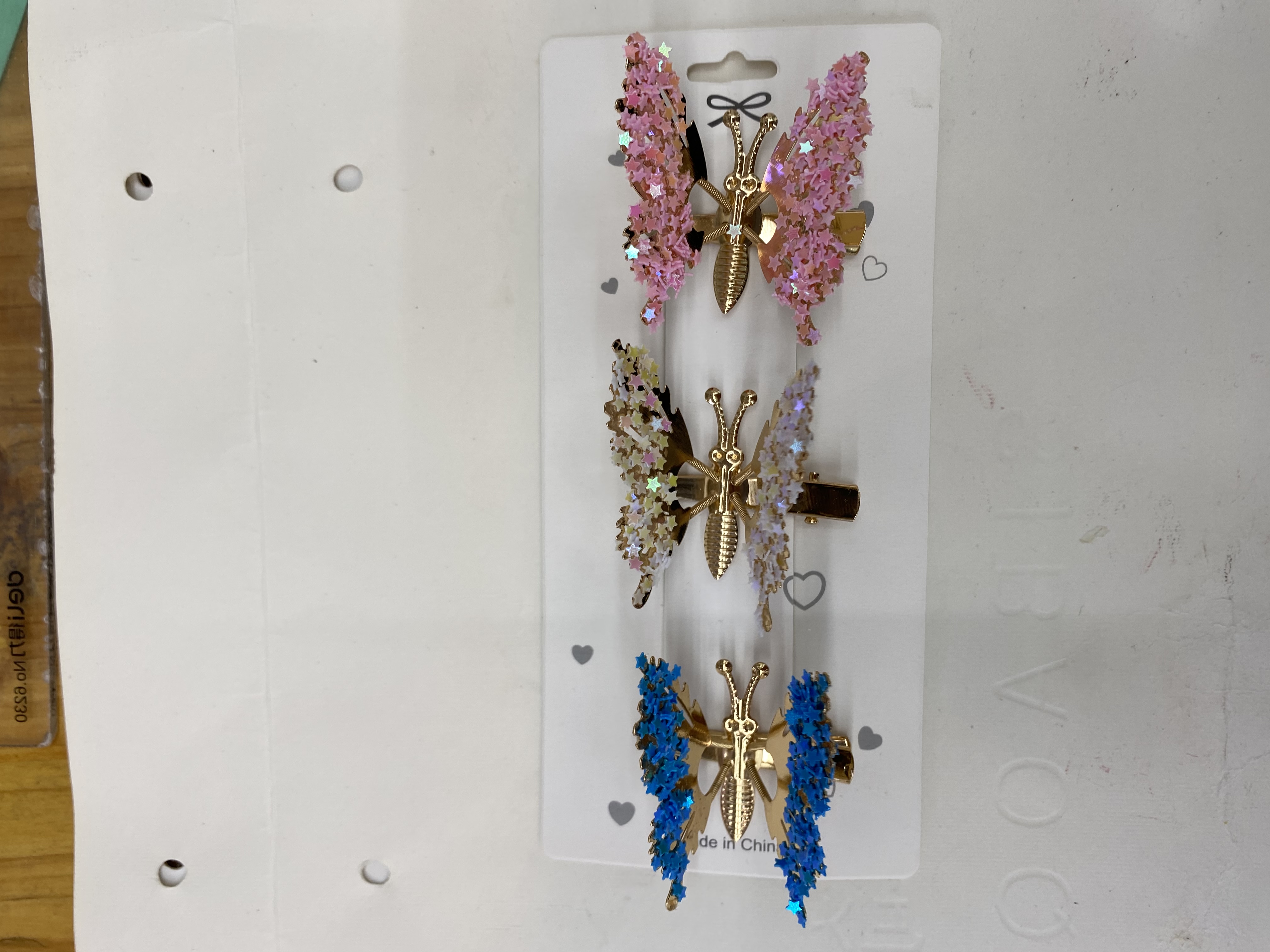 Hairpin Butterfly Metal Head Clip Female Fish Mouth Clip Crystal Diamond Hairpin Clip Hairpin Hair Accessories details Picture