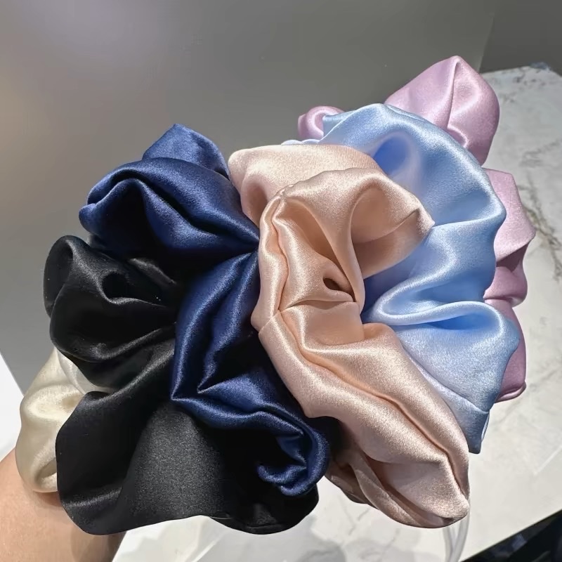 2024爆款流行款，缎面发圈肠圈，加大光泽感大肠圈，发圈大肠发圈