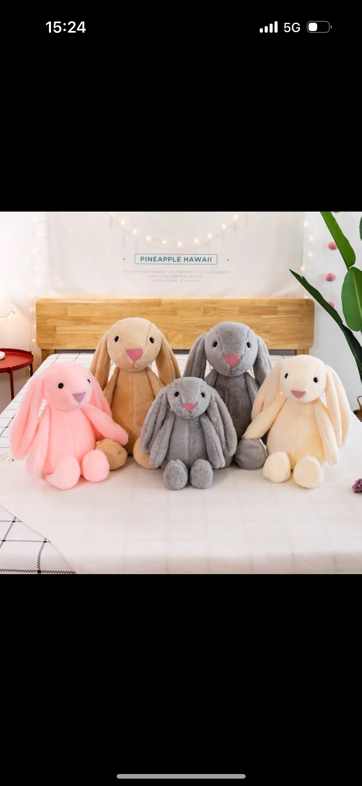 Rabbit doll, little rabbit plush toy doll, cute Bonnie long-eared rabbit doll, Valentine's Day gift for your girlfriend details Picture