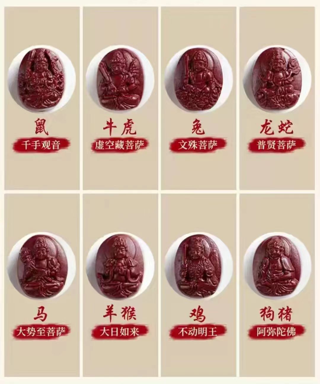 朱砂本命年编织手链生肖本命佛红绳手串情侣饰品公司礼品直播货源 手链详情图15