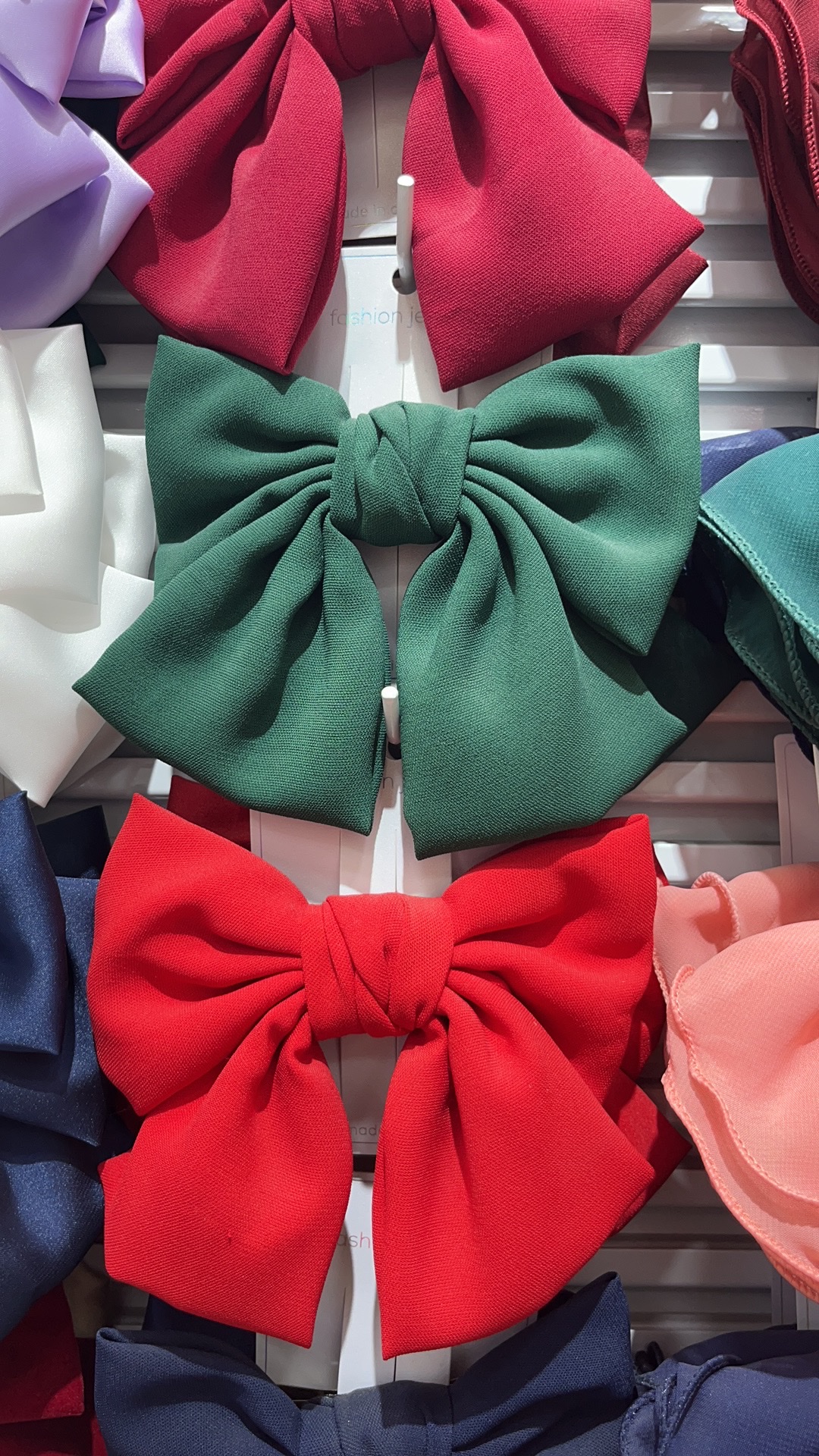 Two-layer linen bow tie hairpin