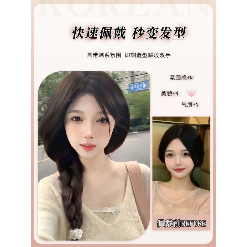 麻花辫子女夏季氛围感甜妹必备麻花辫自然仿真发拳击辫双马尾辫子详情图5