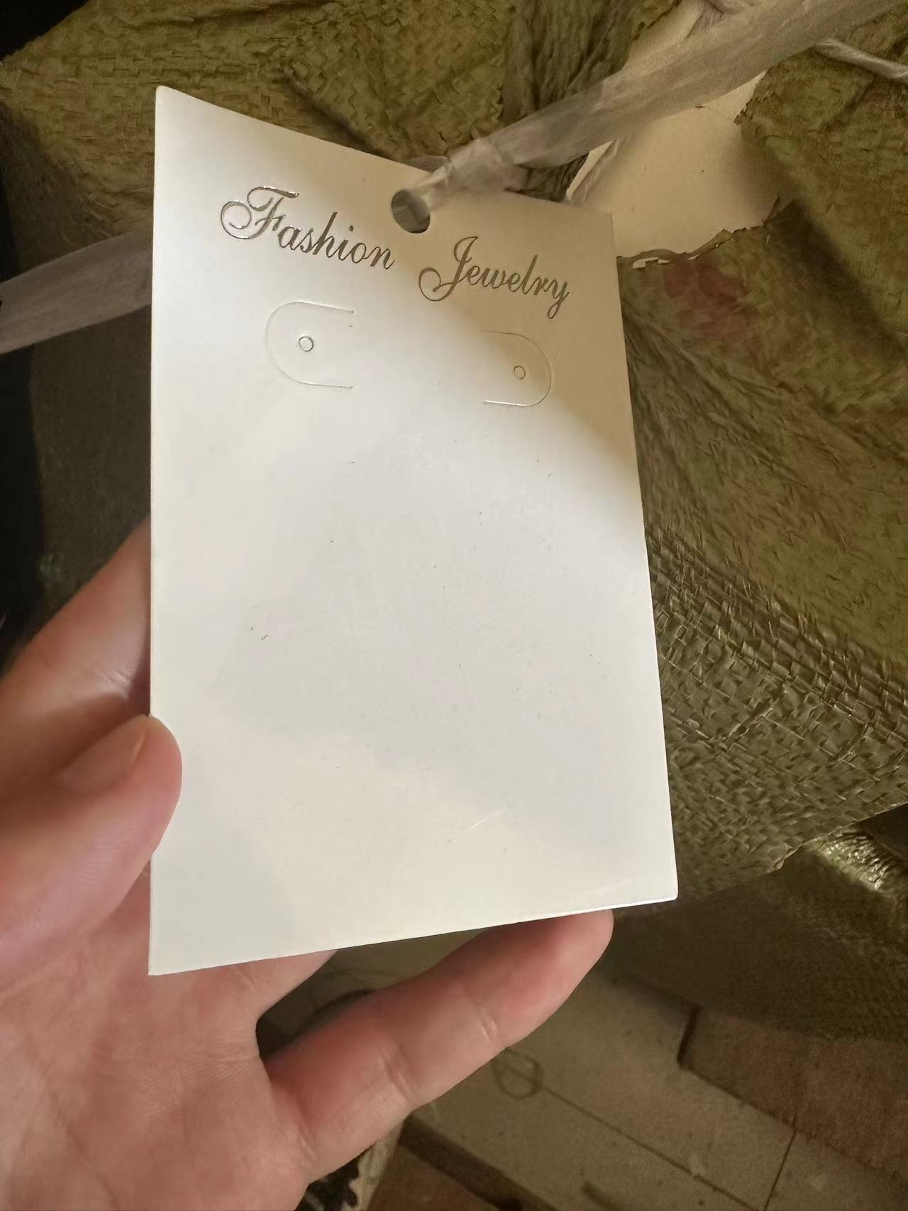 卡片卡片白卡纸耳环卡产品图