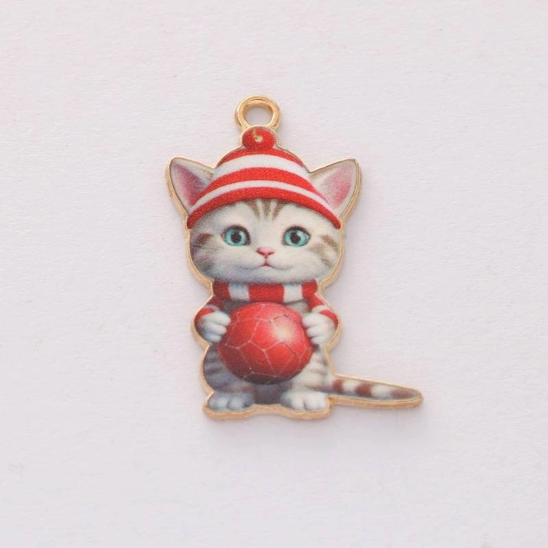 Hot-selling cute cartoon children's Christmas decorations, Christmas gifts, zinc alloy interesting pendants and decorative pendants detail image 3