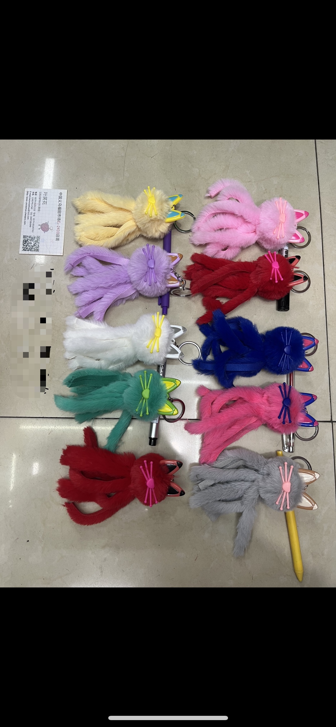 钥匙扣钥匙扣挂件毛绒挂件卡通挂件DIY包包挂件猫咪钥匙扣毛绒钥匙扣详情图13