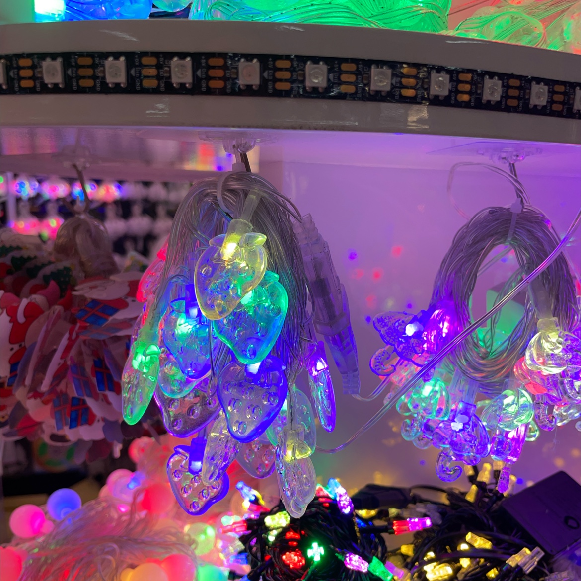 圣诞节快乐圣诞用品套装含夜灯 圣诞帽 节日气氛布置装饰品