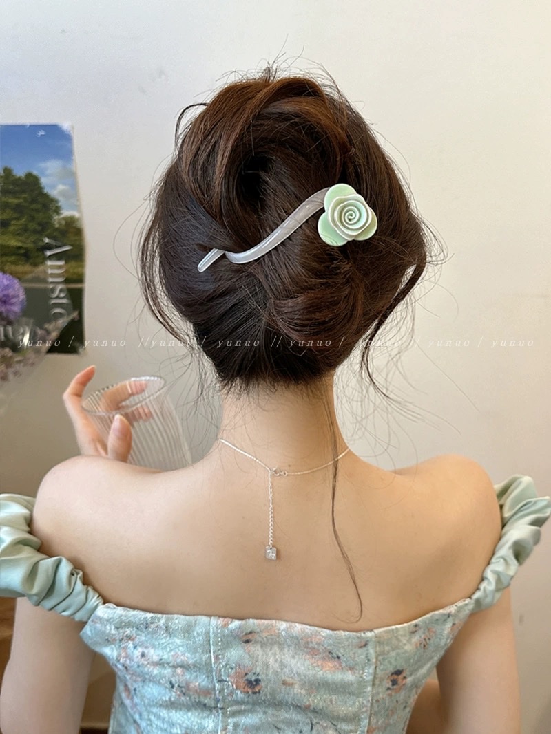 发簪双插/假发/珍珠头箍/发圈/发簪u形夹产品图