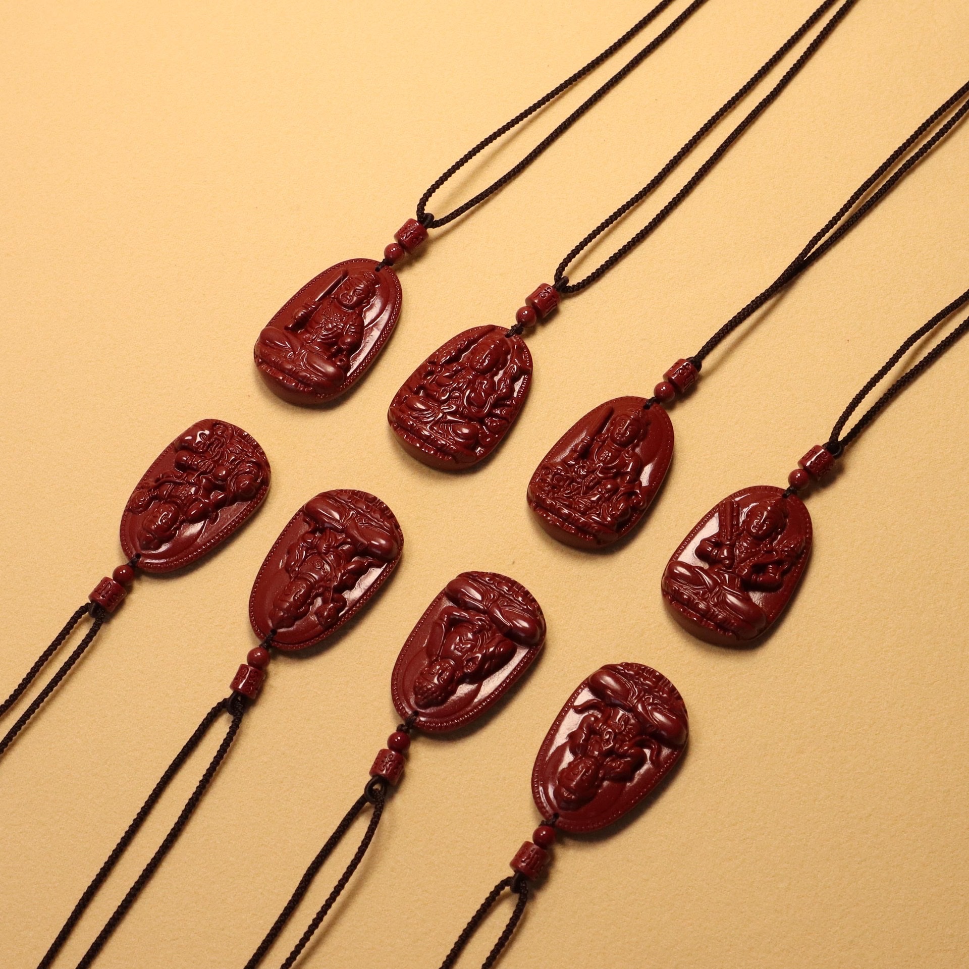 Zijinsha zodiac zodiac Buddha, cinnabar Eight Guardian Deities Pendant company, live-streaming supply of souvenirs, wholesale jewelry Application Scenario