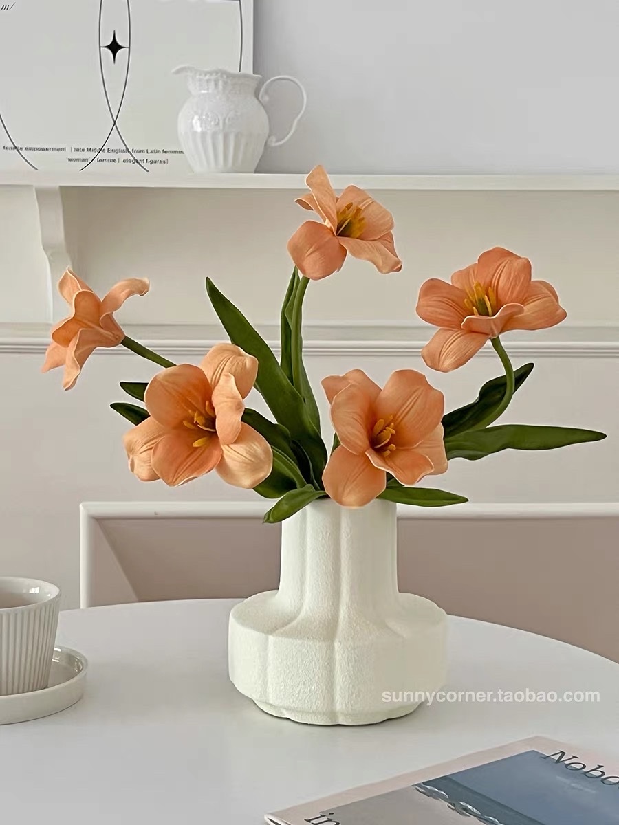 高考祝福人造花束 假花仿真花装饰品 美观逼真不褪色 仿真花艺术品 室内装饰假花
