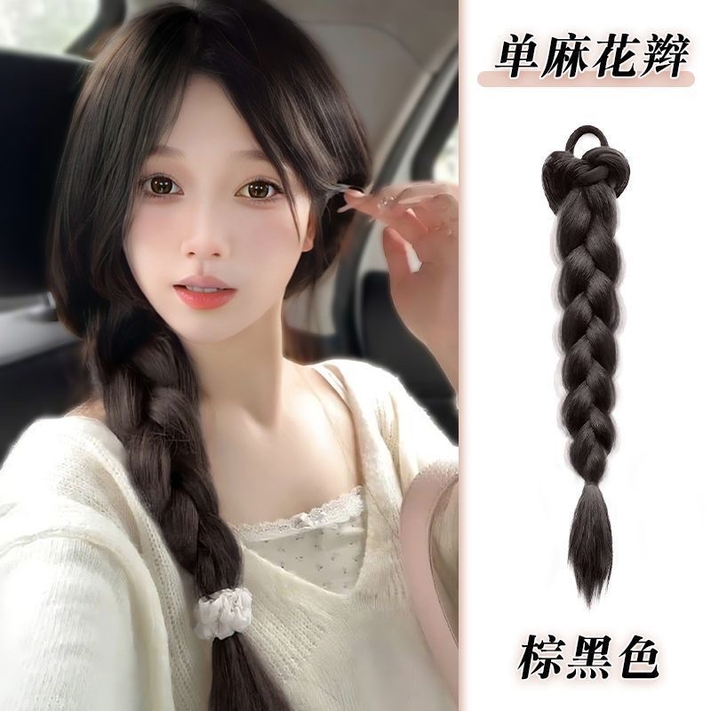 麻花辫子女夏季氛围感甜妹必备麻花辫自然仿真发拳击辫双马尾辫子详情图10