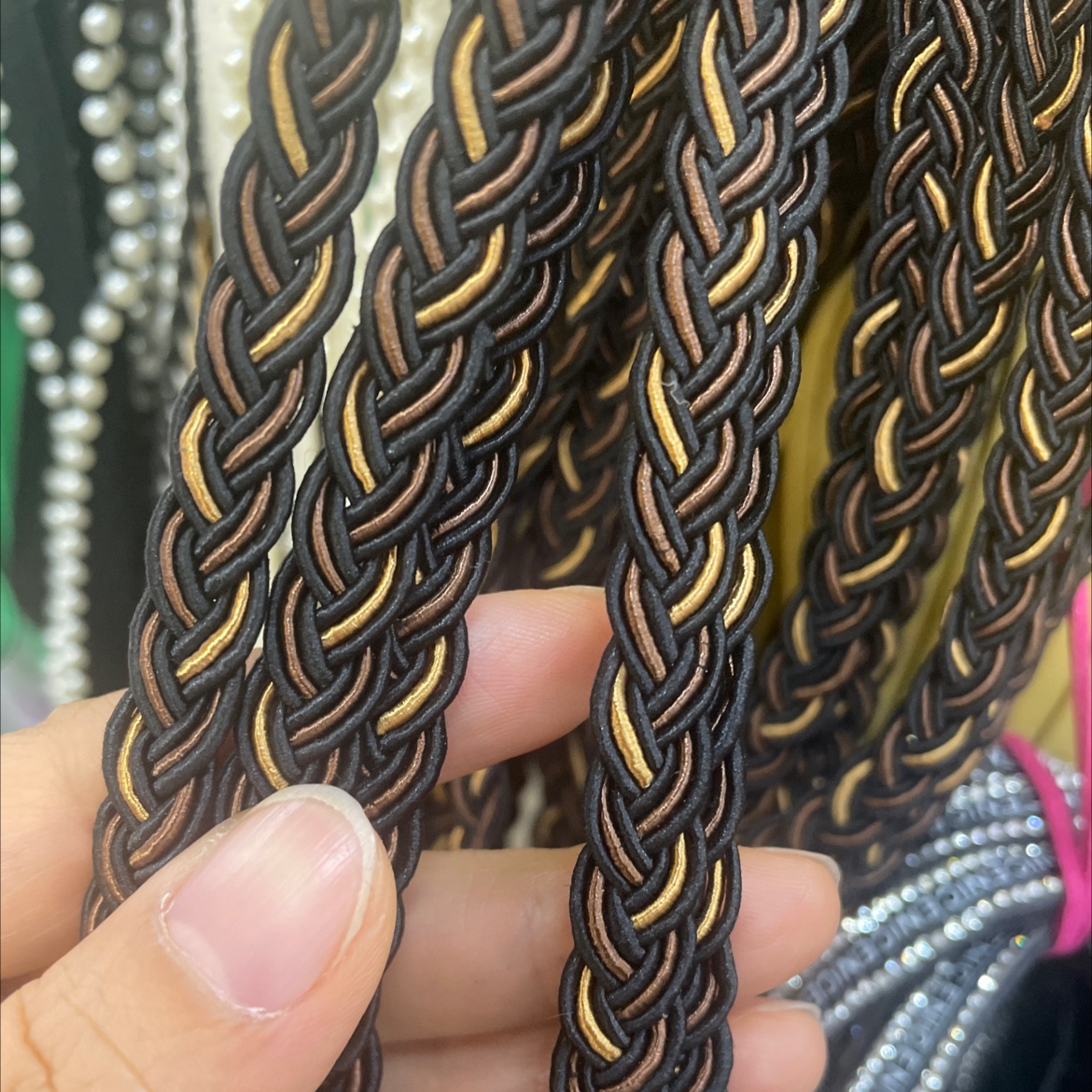 Woven bag core, ethnic style mixed colors details Picture
