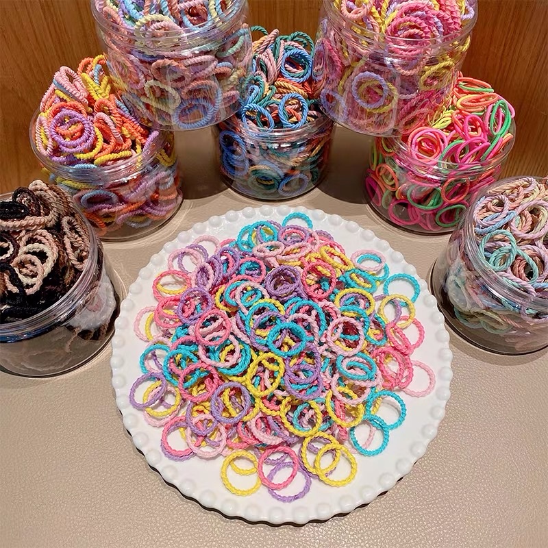 Children's hair bands, girls' hair ties, non-damaging hair rubber bands, baby hair accessories, little girls' braids and hair accessories detail image 2